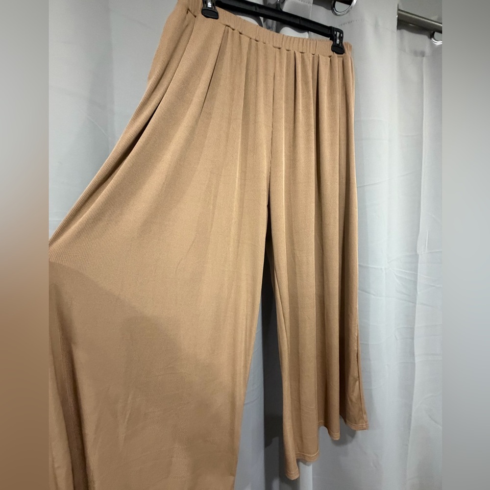EUC 1XL Cider Beige Wide-Leg Pants